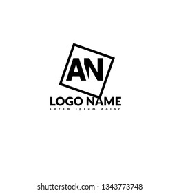 letter AN logo concept. Designed for your web site design, logo, app, UI