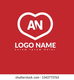 letter AN logo concept. Designed for your web site design, logo, app, UI