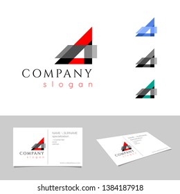 A letter Logo concept. emblem design template. Graphic Alphabet Symbol for Corporate Business Identity. Creative Vector illustration