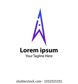  Letter A Logo Concept. Modern Logo Design With color gradation