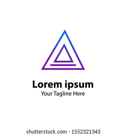 Letter A Logo Concept. Modern Logo Design With color gradation