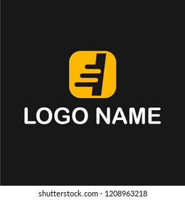 letter I logo concept. speed concept