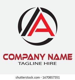 letter a logo concept. triangle logo. simple modern logo