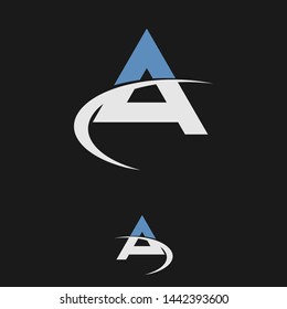 Letter A logo concept vector design
