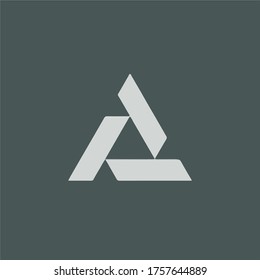 A letter logo cool template