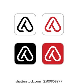 Letra AT Logo - Logo Creativo para un, t o at