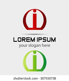 Letter i logo. Creative concept icon 
