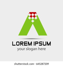 Letter A logo. Creative concept icon
