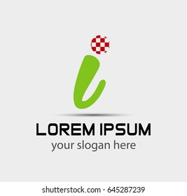 Letter i logo. Creative concept icon
