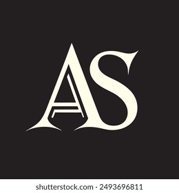AS letter logo Creative Design.
AS monogram Logo Unique Concept Vector.
AS creative  modern flat abstract  initials letter logo.

