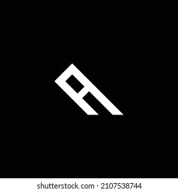 A letter logo creative design on black color background