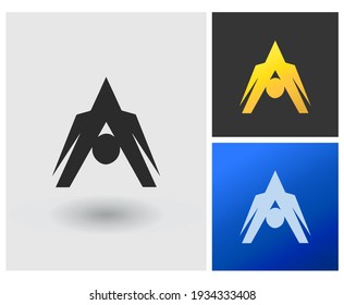 Letter A Logo Creative Design Vector with Abstract Elegant Modern