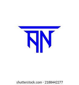 AN letter logo creative design with vector graphic