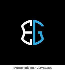 EG letter logo creative design with vector graphic, Abc simple and modern logo design.