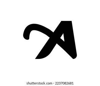 A letter logo creative design vector template