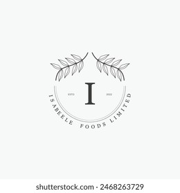 Leí el logotipo con un concepto floral creativo para la empresa de Vector inmobiliario de la belleza premium