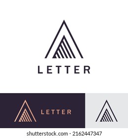 Buchstabe Ein Logo, Kreativ Ein Logo, das ein Anfangssymbol für Ihr Unternehmen ist