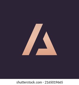 Logo de la carta A creativo Símbolo inicial del logotipo A para su negocio