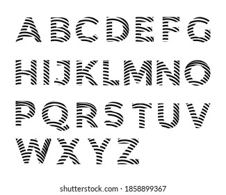 Letter Logo. Creative Line Letters Design Vector Template