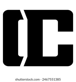 Logo de la letra D C, DC , icono de monograma abstracto del CD Elemento de diseño de la Plantilla Abstractas de la letra inicial. Bonito estilo de fondo. Se puede utilizar para logotipos de empresa y marcas