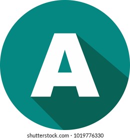 the letter A as a logo design