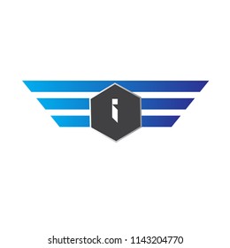 i Letter Logo Design
