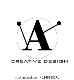 A Letter Logo Design