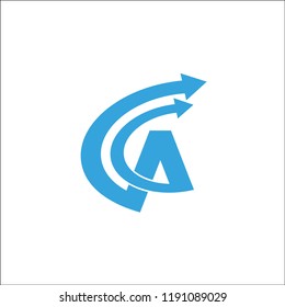 letter A logo design