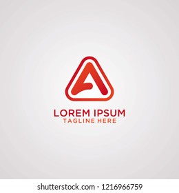 Letter A logo design