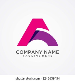 Letter A logo design