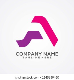 Letter A logo design