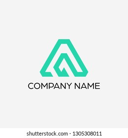 Letter A logo design