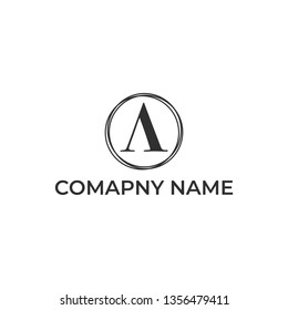 Letter A logo design