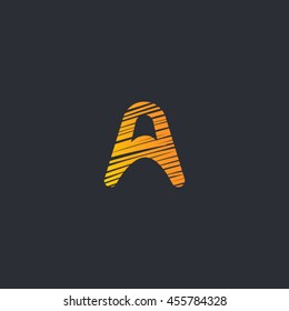Letter A logo design