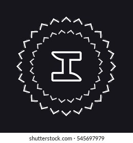 I letter logo design