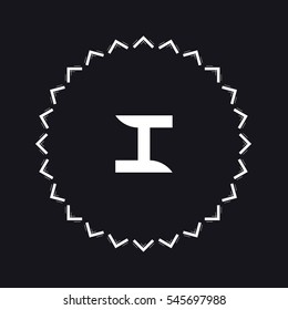 I letter logo design
