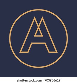 Letter A logo design