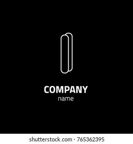 I letter logo design