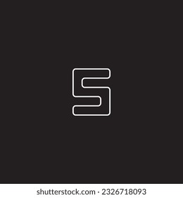 Letter logo design in 4 variation 