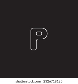 Letter logo design in 4 variation 