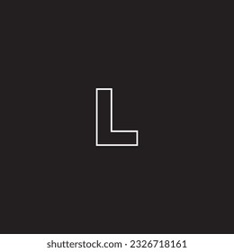 Letter logo design in 4 variation 