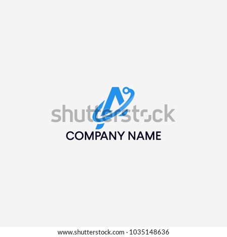 Letter A logo design
