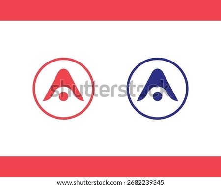 A Letter Logo Design. A