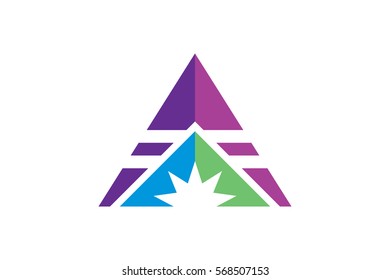 The Letter A Logo Design. "A" on the letter, a stylish graphic design on white.