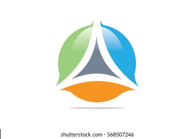 The Letter A Logo Design. "A" on the letter, a stylish graphic design on white.