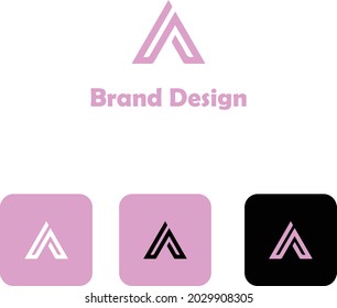 Diseño del logotipo de la letra A. Resumen, creativo, moderno, sencillo, único y mínimo una plantilla vectorial de diseño de logotipo de letra.
Tecnología de tipografía, diseño creativo de futuro de música digital electrónica.