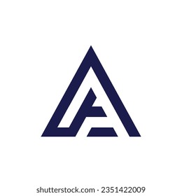 Un diseño de logotipo de letras. Una carta. Logo de la carta Action A