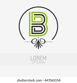 letter logo design B