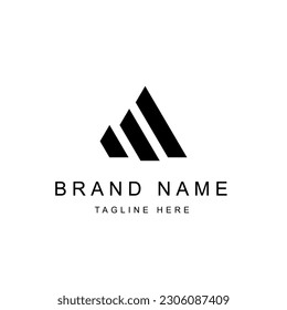 Ilustración de vectores modernos de diseño de logotipo Carta A