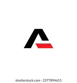 Letter A Logo Design. Black and White Logo. Usable for Business Logos. Flat Vector Logo Design Template